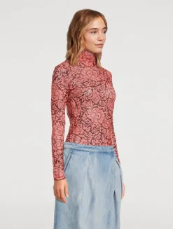 Hoyser Turtleneck In Floral Print