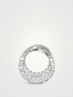 Hyperbola Crystal Crossover Ring