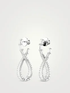 Hyperbola Crystal Drop Earrings