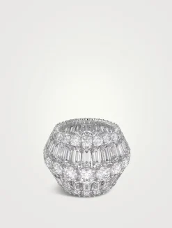 Hyperbola Crystal Multi Band Ring