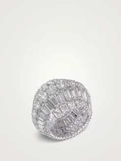 Hyperbola Crystal Multi Band Ring