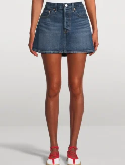 Icon Denim Mini Skirt