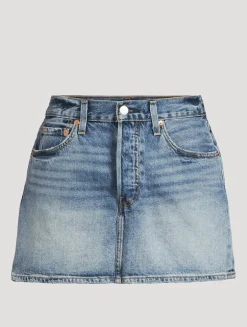 Icon Denim Mini Skirt