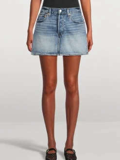 Icon Denim Mini Skirt