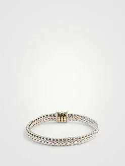 Icon Dot Sterling Silver And Gold Bracelet