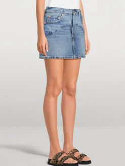 Icon Western Denim Mini Skirt