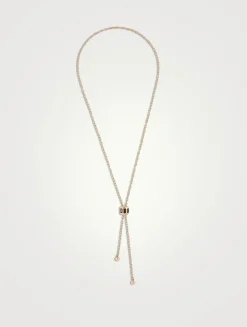 Iconica 18K Rose Gold Necklace With Pyrope Garnet