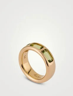 Iconica 18K Rose Gold Ring With Peridot