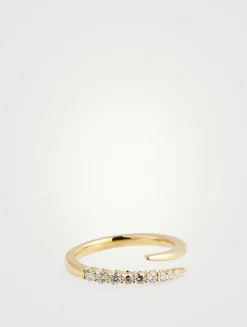 Identity 18K Gold Right Hand Ring With Diamonds