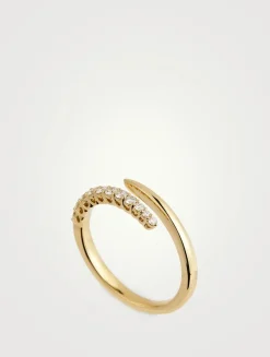 Identity 18K Gold Right Hand Ring With Diamonds