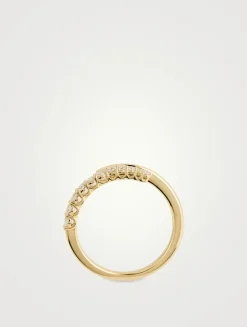 Identity 18K Gold Right Hand Ring With Diamonds