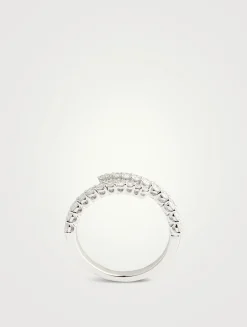 Identity 18K White Gold Right Hand Ring With Diamonds