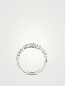 Identity 18K White Gold Right Hand Ring With Diamonds