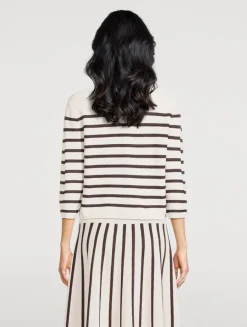 Illuminate Stripe Jacquard Polo Sweater