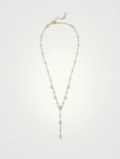 Imber Crystal Lariat Necklace