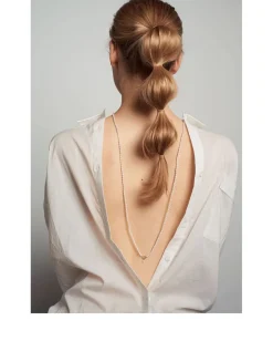 40-Inch 14K Gold Keshi Pearl Wrap Necklace