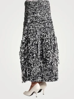 Inna Woven Midi Skirt