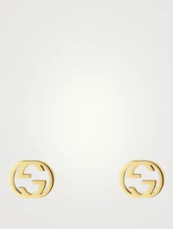 Interlocking G 18K Gold Earrings