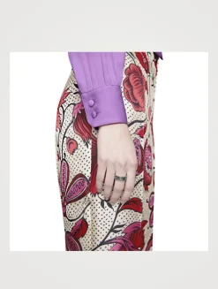 Interlocking G Silver Ring