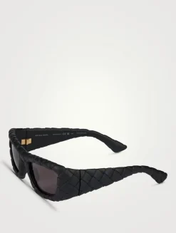 Intrecciato Rectangular Sunglasses