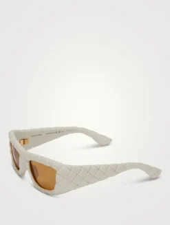 Intrecciato Rectangular Sunglasses