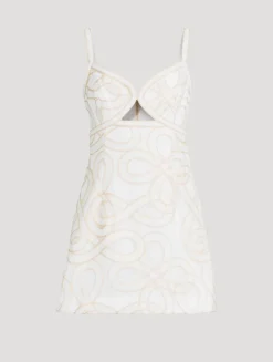 Irena Embroidered Mini Dress