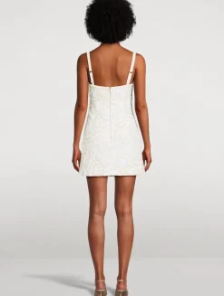 Irena Embroidered Mini Dress