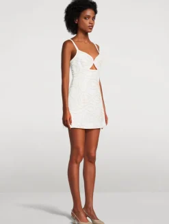 Irena Embroidered Mini Dress
