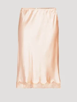 Irene Silk Slip Skirt