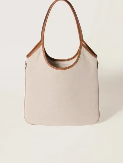 Ivy Canvas And Leather Bag
