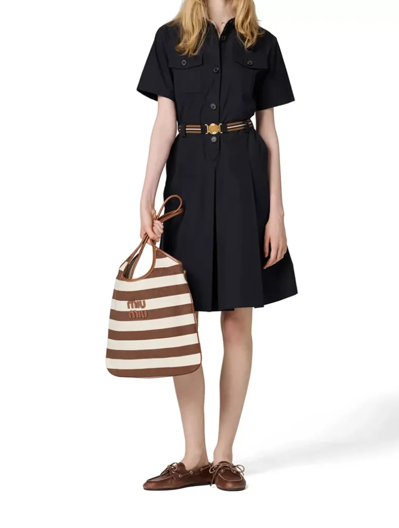 Ivy Canvas And Leather Bag