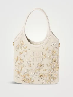 Ivy Embroidered Gabardine Bag
