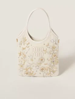 Ivy Embroidered Gabardine Bag