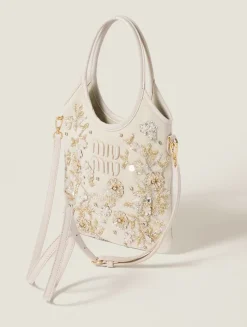 Ivy Embroidered Gabardine Bag