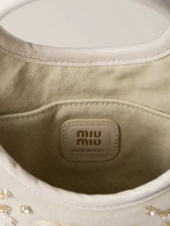 Ivy Embroidered Gabardine Bag