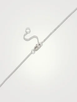 Jac+Jo Harper Silver Necklace With Green Topaz