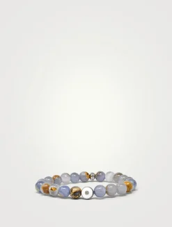 Jac+Jo Soul Silver Chalcedony Enamel Bracelet