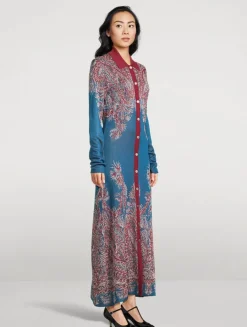 Jacquard Cardigan Dress