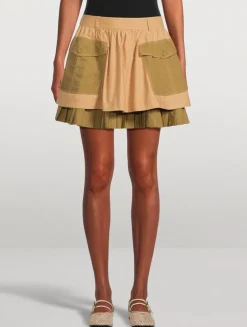 Jacqueline Layered Mini Skirt
