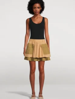 Jacqueline Layered Mini Skirt
