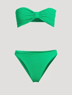 Jean Bandeau Bikini Set