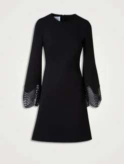 Jersey Long-Sleeve Mini Dress