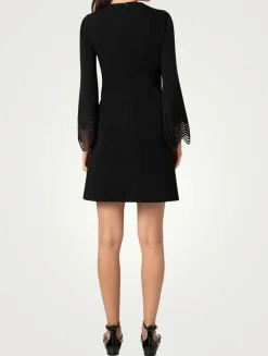 Jersey Long-Sleeve Mini Dress