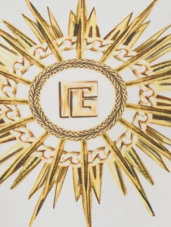 Jersey Midi Dress In Balmain Foulard Print