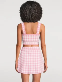Jessyn Checkered Knit Tank