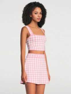 Jessyn Checkered Knit Tank