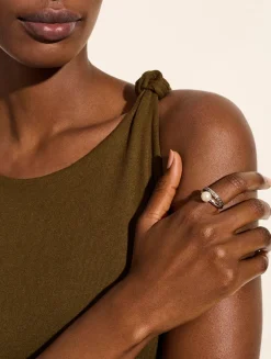 JH Essentials Sterling Silver Ring With Pearl