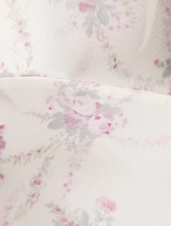 Joelette Satin Dress In Floral Print