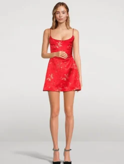 Joey Floral Jacquard Mini Dress