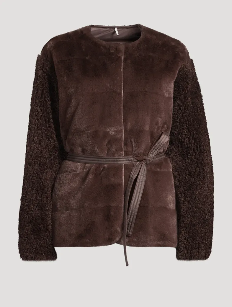 Jouillat Faux Fur Down Jacket